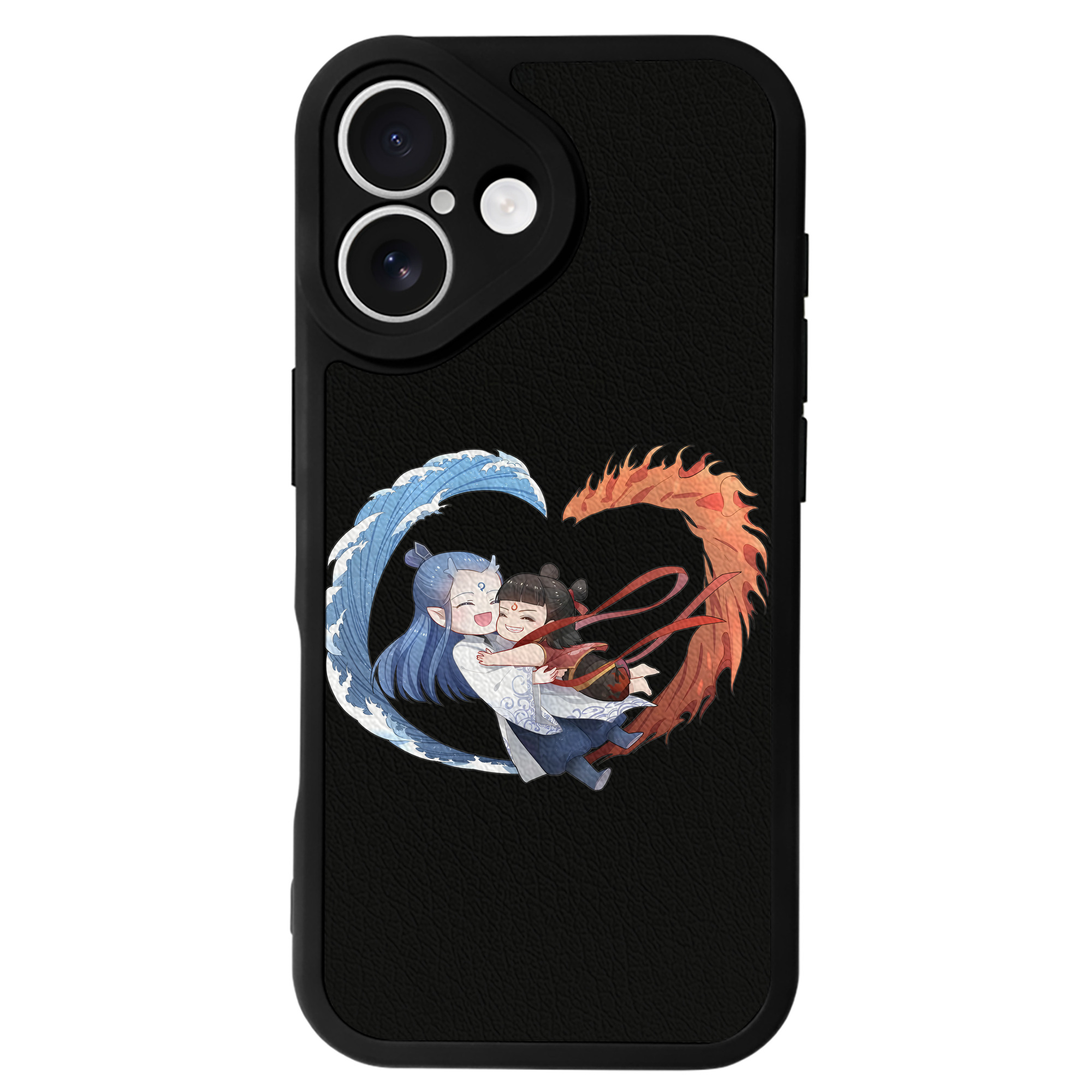 （画像用） Ne Zha 2 ナタ 魔童の大暴れ 【iPhone 16シリーズ対応】シリコンスマホケース（レザー調） 材質：シリコン
